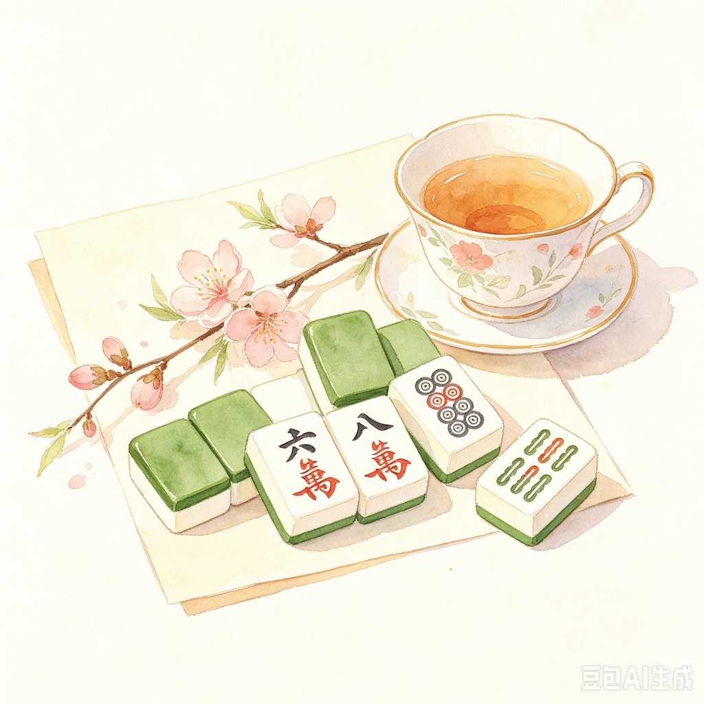 uniform color mahjong set print